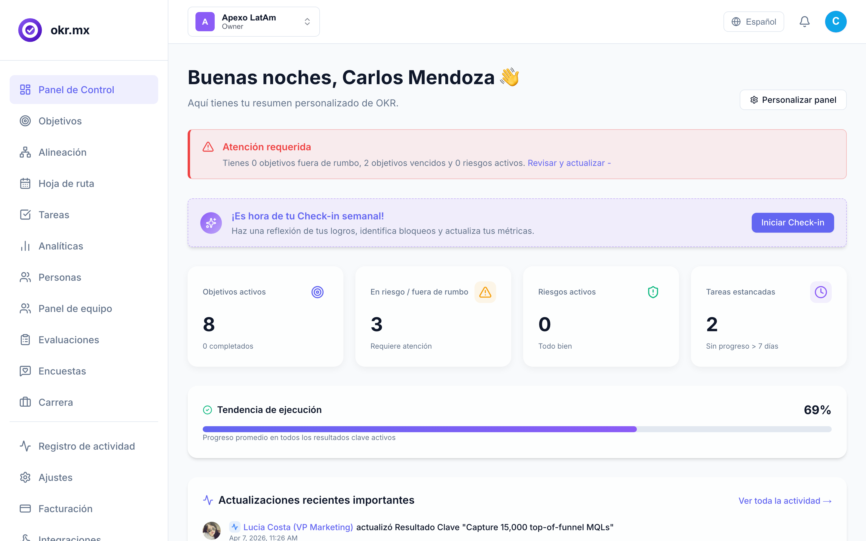 Interfaz de Claridad Estratégica